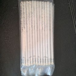 24 Pencils Wedding Theme White And Silver