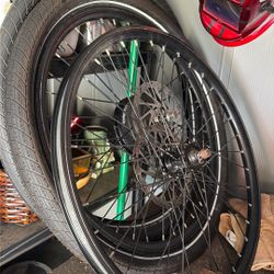 Pedigo Front And Rear Motor Wheels.