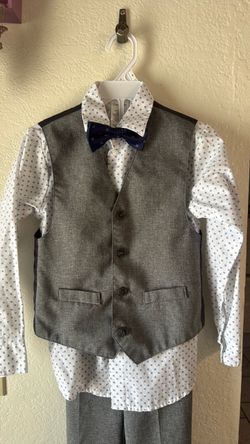 4pc Suit Vest, Pant, shirt & tie size 7