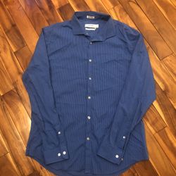 Men’s Slim Fit Button-Up Dress Shirt Size Large (Never Worn)