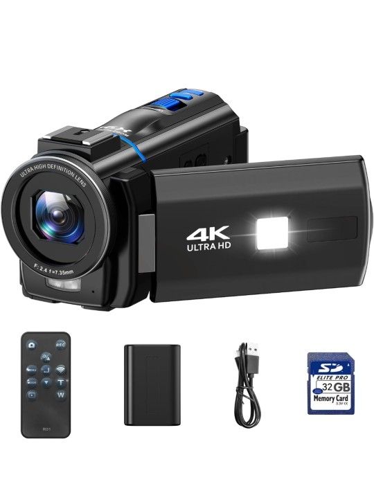 Video Camera Camcorder 4K