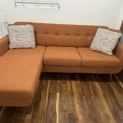 Couch With Ottoman. 
