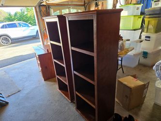 2 bookshelves