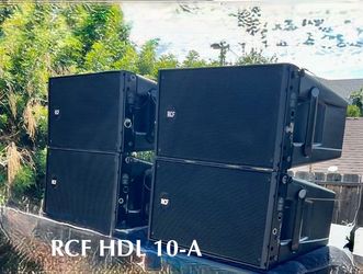 (Four) RCF HDL 10A Active Line Array Speakers