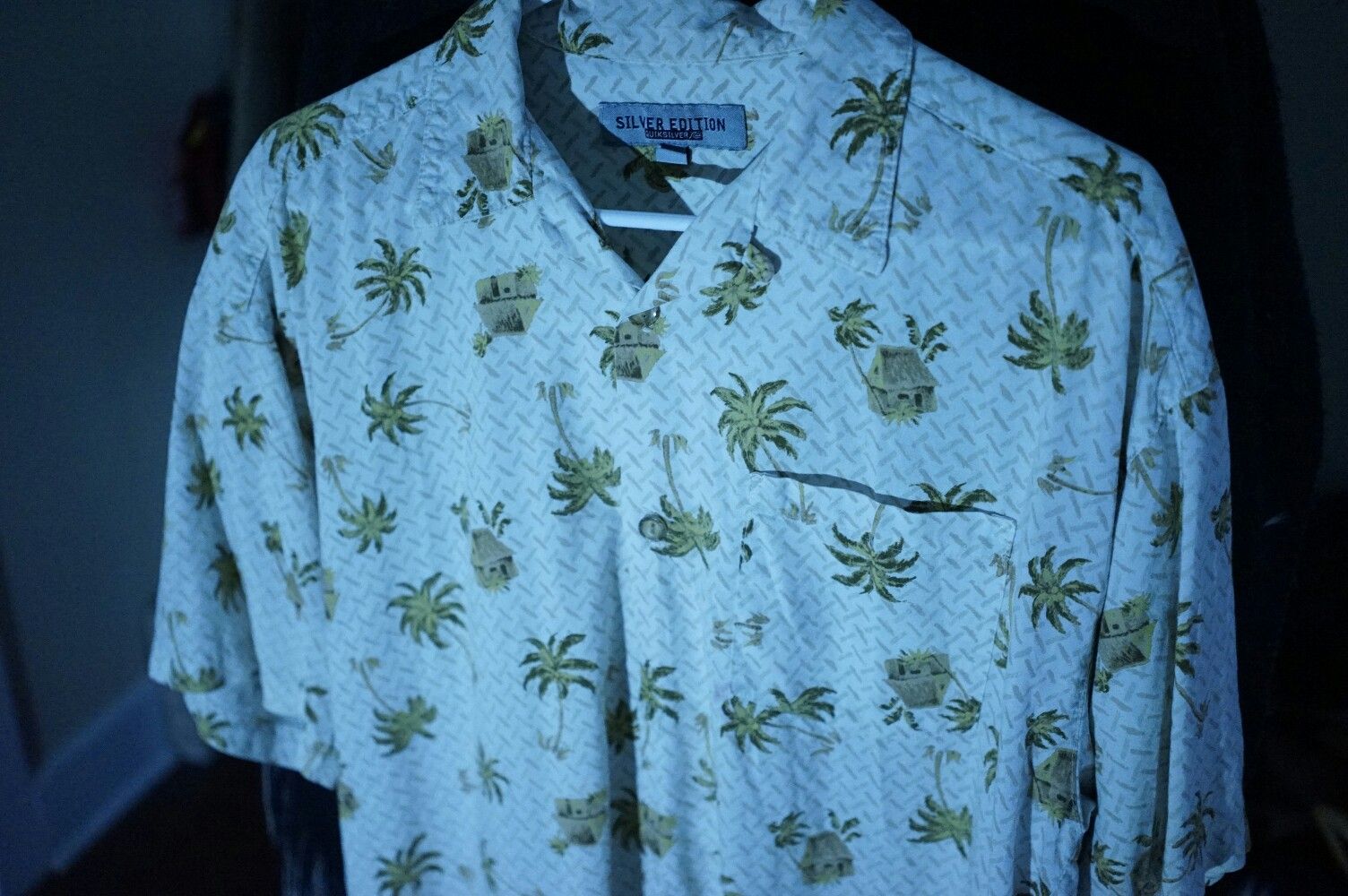 Quicksilver Hawaiian shirt collared Medium