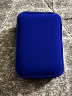 Blue Velvet Jewelry Gift Box