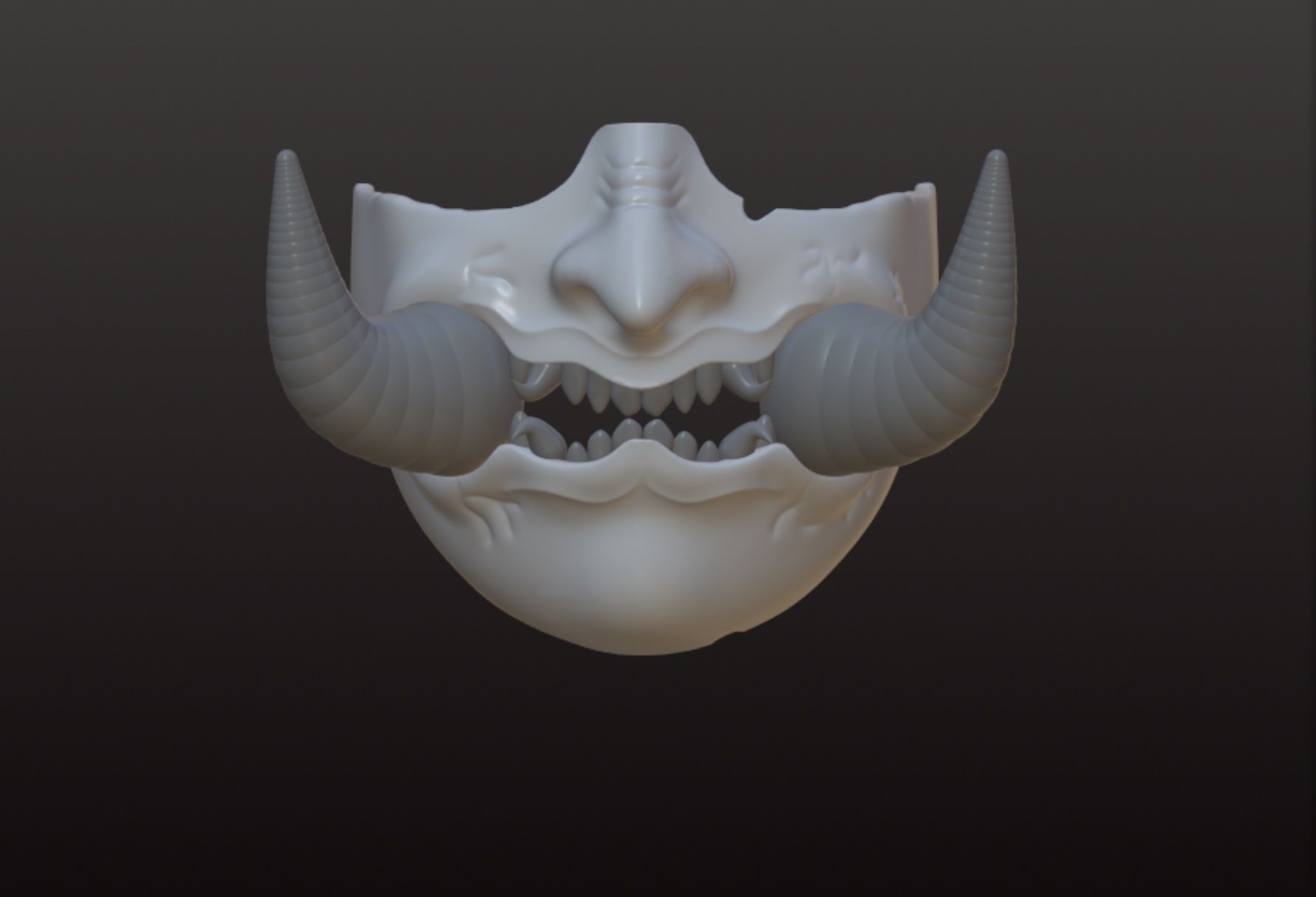 Custom 3D Printed Oni Masks