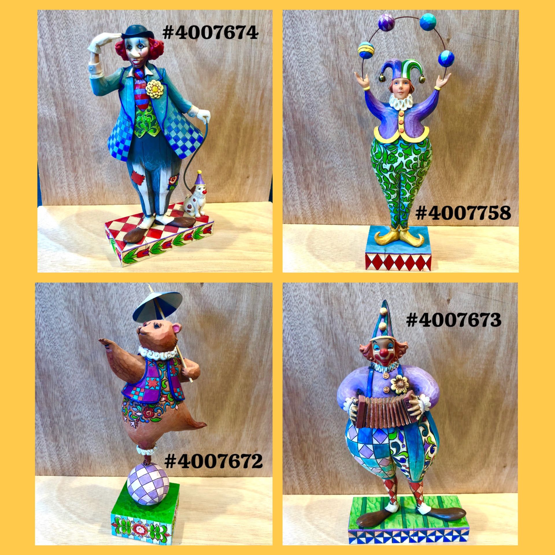 🤡 🎪 Jim Shore Circus / Clown Collection