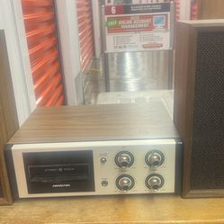 Vintage Soundesign 8 Track Player Model # 4843. And Original Speakers 