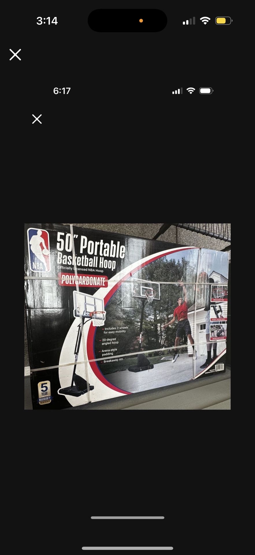 50" Basketball Hoop