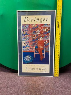 ALL 4 FOR $40! 4 Huge Framed Vintage Gallery Art Posters (Moving Sale)