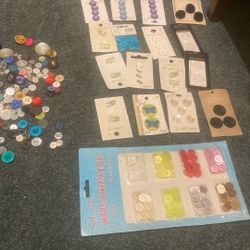 Buttons Snap Fasteners Clasps Sewing Supplies 