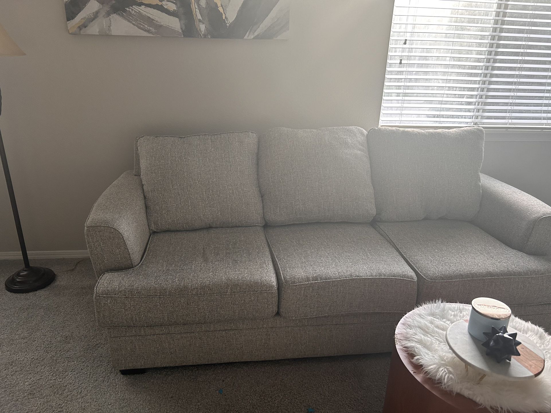 Grey Medium-Sized Sofa
