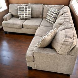 (Sold) Light Beige Modern Corner Sectional Sofa — Ashley HomeStores