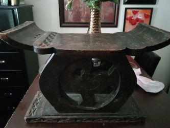 Solid Wood Footstool