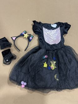 Little Girl Black Cat Costume