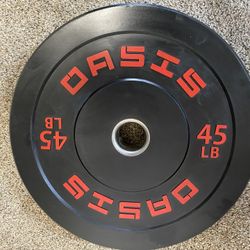 1-45lb. Oasis Olympic Weight Plate