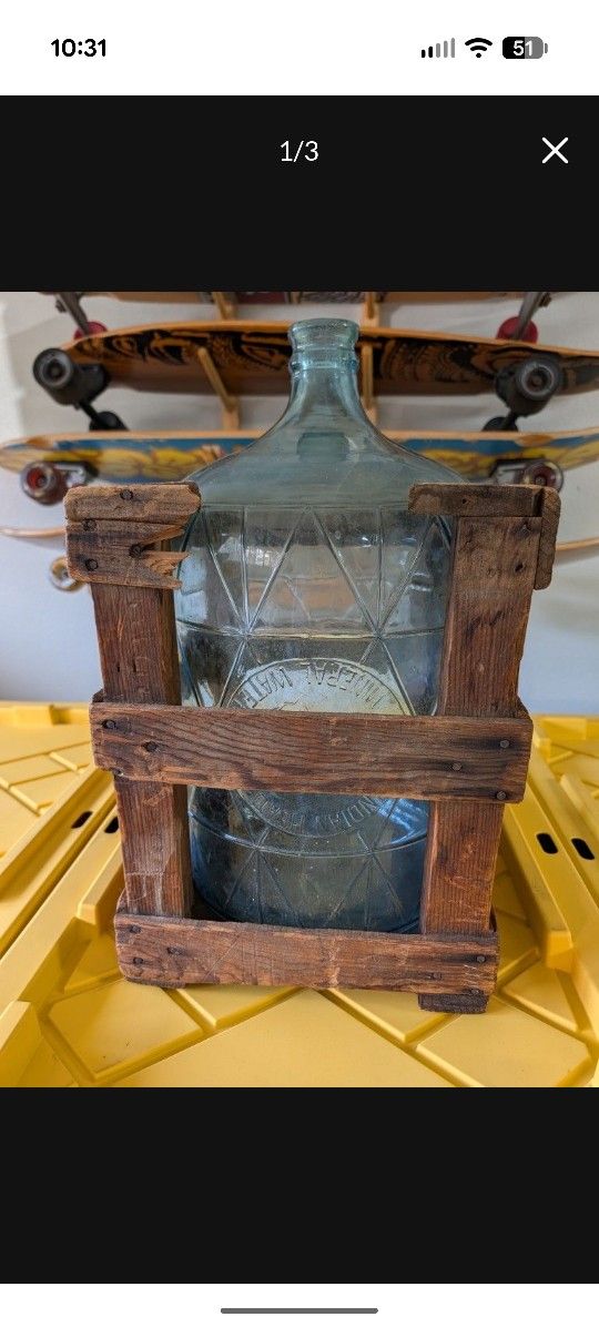 Antique 5 Gallon Water Bottle