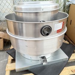 On Sale Restaurant/Food Truck Hood Exhaust Fan, Grease Rated, ETL listed, 1 Horsepower, 4200 CFM, Direct Drive Single Phrase, Extractors, Air Ventila