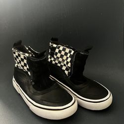 Vans High Top Checkered Shoes