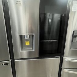 Discount Appliance/ Stainless Steel Fridge With Knock Knock Door And Dual Ice Maker 
