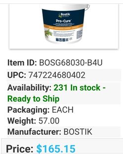 BOSTIK PRO-CURE  HARWOOD ADHESIVE 
