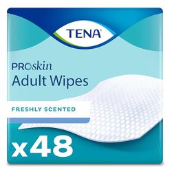 TENA ProSkin Ultra Adult Wipes, 48 Count (Pack of 1) - White