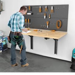 Wall Mounted Foldable Work Bench 