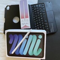 Apple ipad Mini 6th Generation (2021 model) 256GB With Box, keyboard, pencil & Accessories 