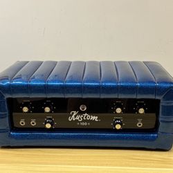 Kustom 100 Watt Blue Sparkle Amp Head