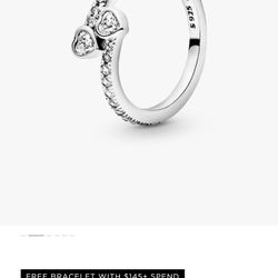 Pandora Two heart ring