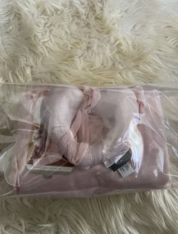 Hallmark Pink Baby Blanket and Rattle Tummy Time Set Heart Love