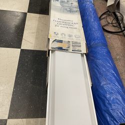 (2) 4 Ft Fluorescent Light Fixtures New