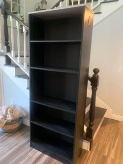 Black bookcase