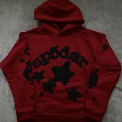 Sp5der Red Beluga Hoodies 