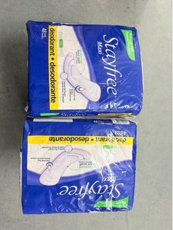 Stayfree maxi pads 48 count