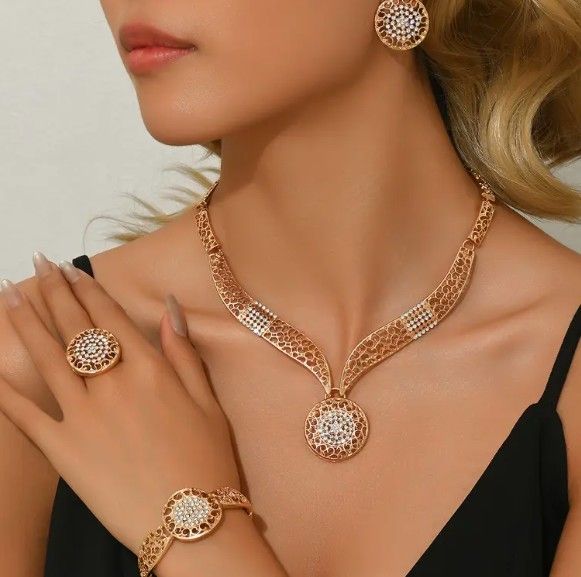 Gold-Plated Jewelry Set