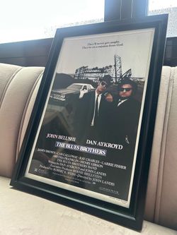 Blues Brothers movie poster - framed