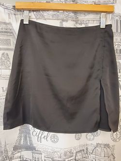 Black Beige Botany Skirt