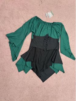 New 3xl short fairy renaissance dress costume