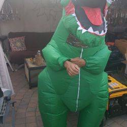 Three Inflatable Dinosaur Costumes