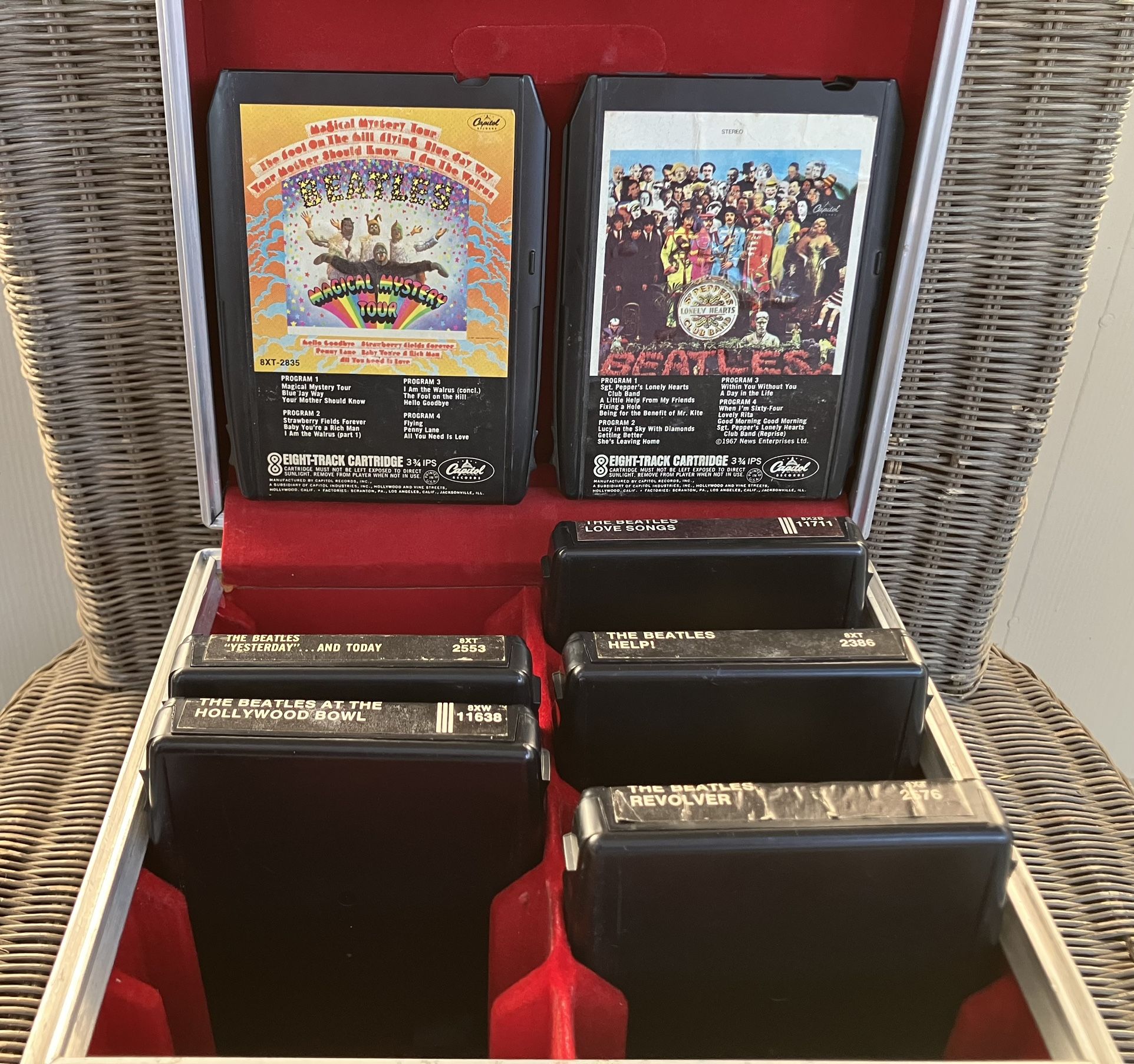 Beatles 8-Track Collection (12) w/ Carry Case