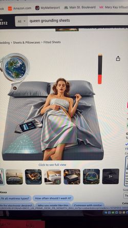 Queen size grounding sheet.