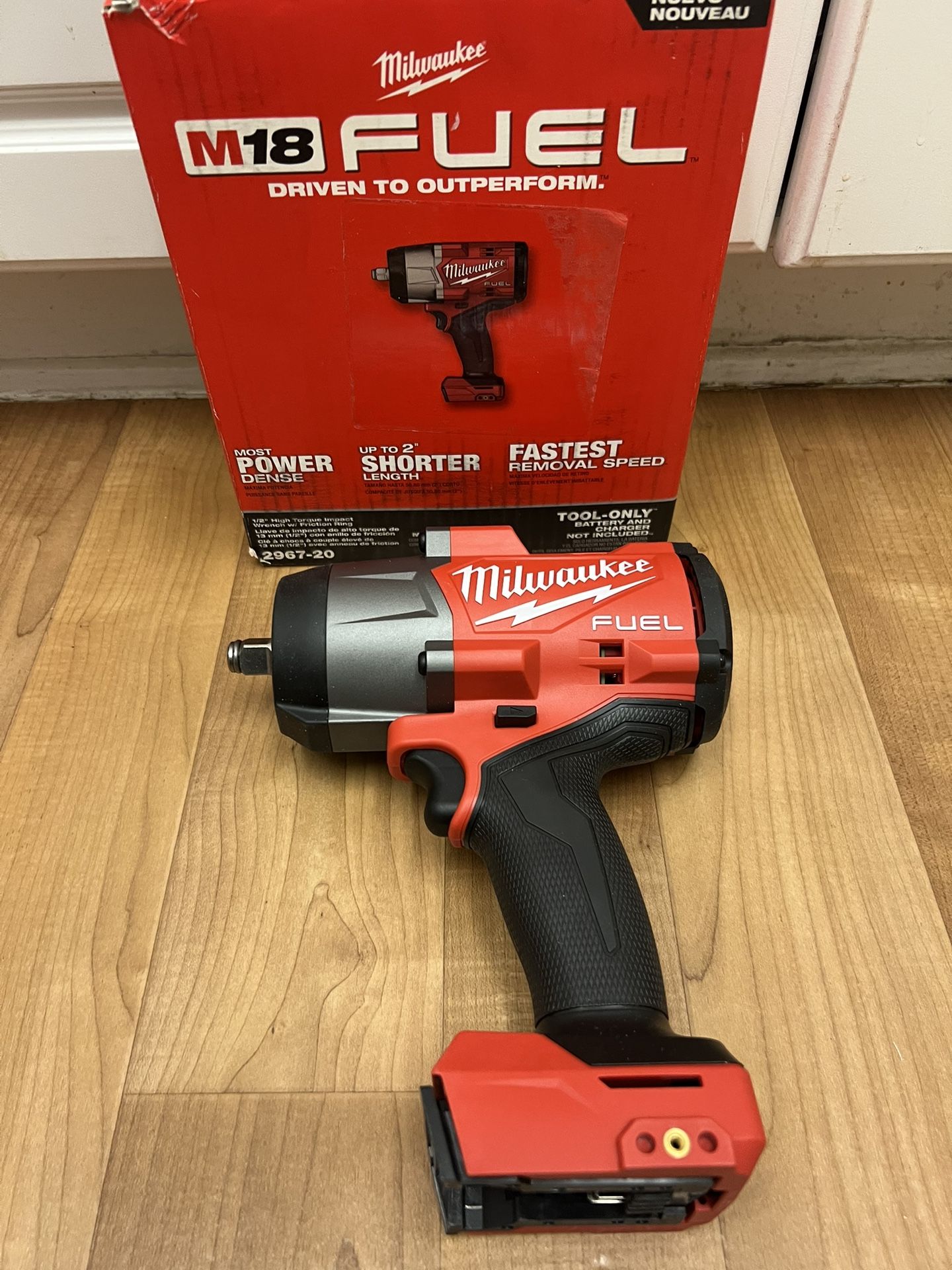 Milwaukee M18 FUEL 18V Lithium-lon Brushless Cordless 1/2 in. Impact Wrench with Friction Ring (Tool-Only)