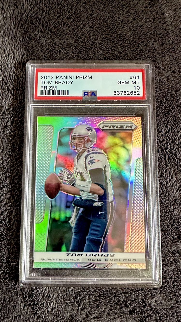 2013 Silver Prizm Tom Brady PSA 10