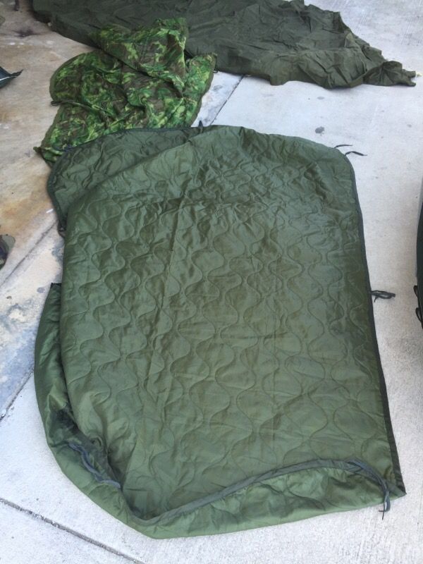 Sleeping bag liner.