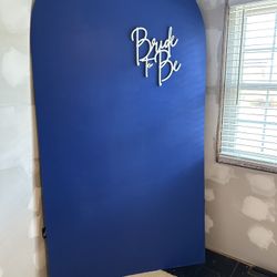 “Bride To Be” Painted Wooden Arch Backdrop