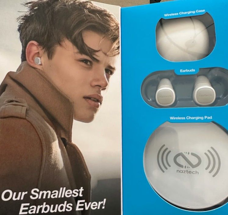 Naztech Freedom+ True Wireless Earbuds White