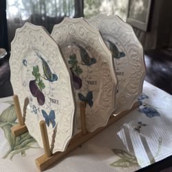 3 Mikasa “Antique Countryside” Plates