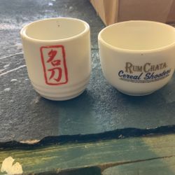 18  2oz Porcelain Rum Chata Shot Glasses In Yucaipa 